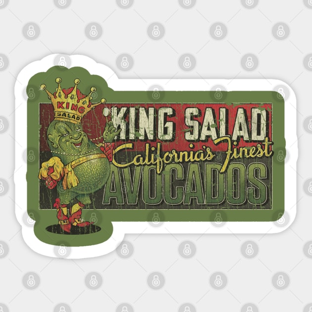 King Salad Avocados 1938 Sticker by JCD666